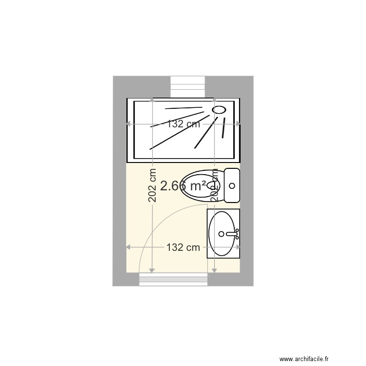 Wc 1 er Aigues vives . Plan de 0 pièce et 0 m2