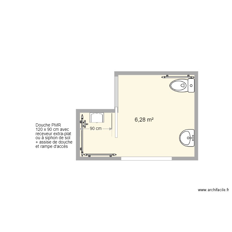 Henry projet SDB. Plan de 0 pièce et 0 m2