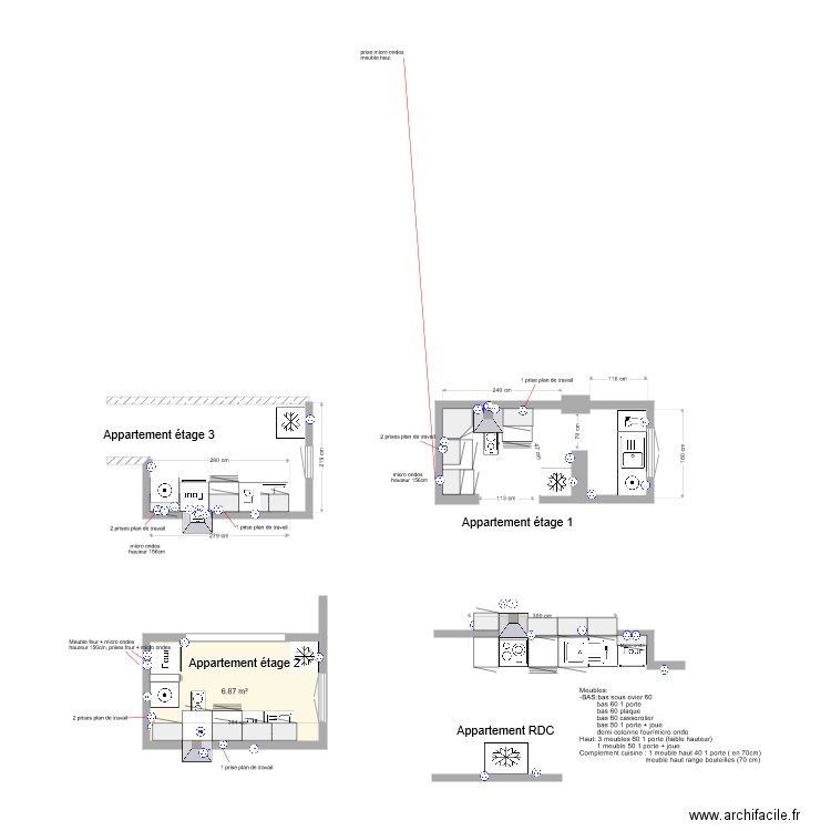 CUISINES. Plan de 0 pièce et 0 m2