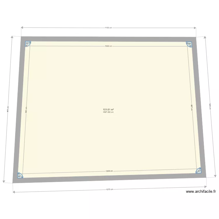 Grange G&eacute;rard. Plan de 