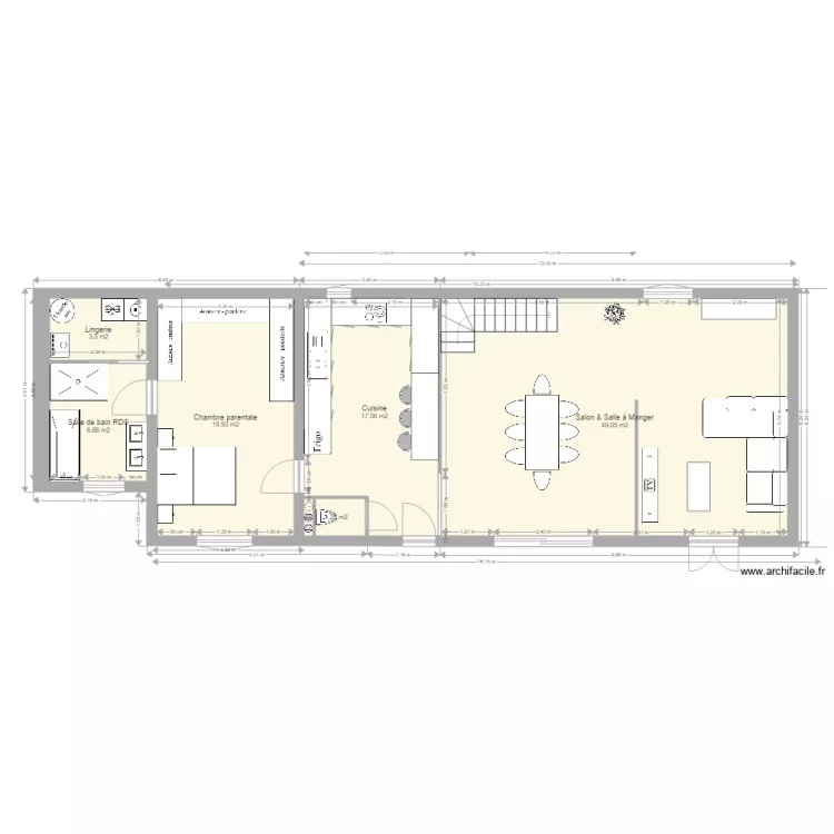 Maison futur RDC 1. Plan de 