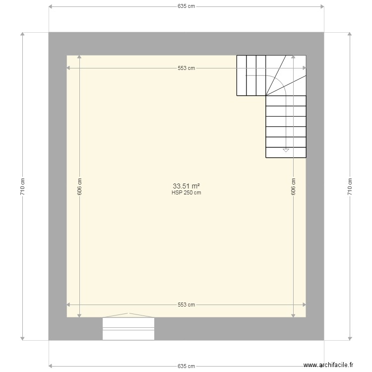 Sci Floreca étage éxistant. Plan de 0 pièce et 0 m2