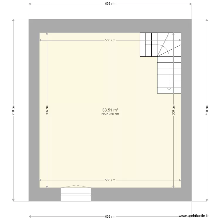 Sci Floreca &eacute;tage &eacute;xistant. Plan de 