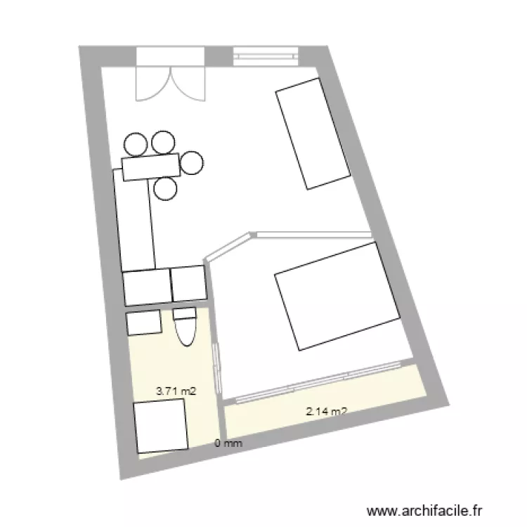 studio1. Plan de 