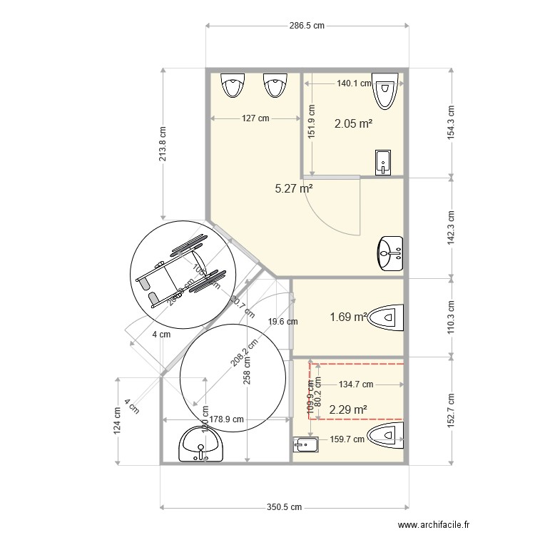 TOILETTES 2. Plan de 0 pièce et 0 m2