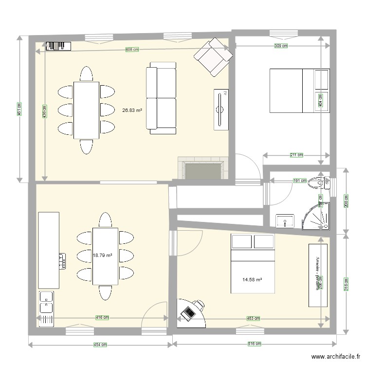  sassenay. Plan de 0 pièce et 0 m2