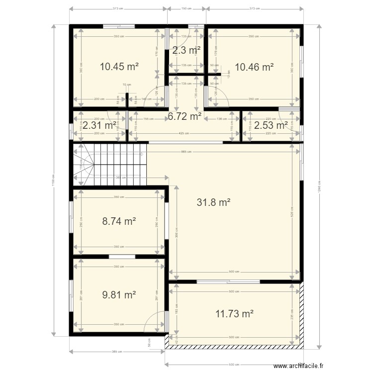 DUPLEX REZ B2. Plan de 0 pièce et 0 m2