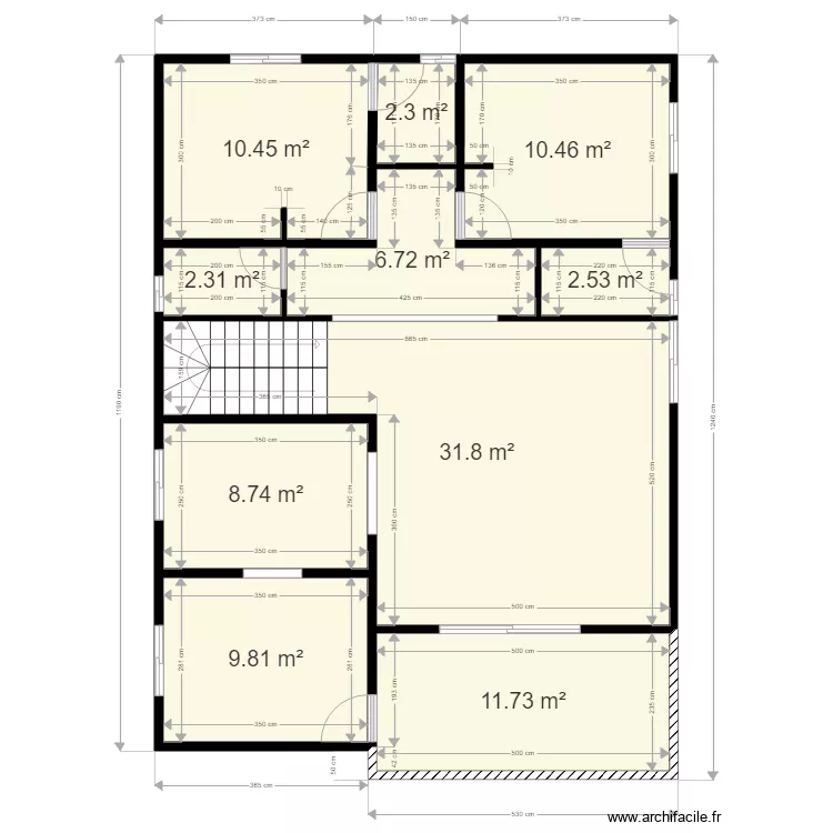 DUPLEX REZ B2. Plan de DUPLEX REZ B2. Plan de