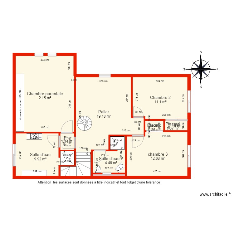 BI 6178 1er Etage côté. Plan de 0 pièce et 0 m2