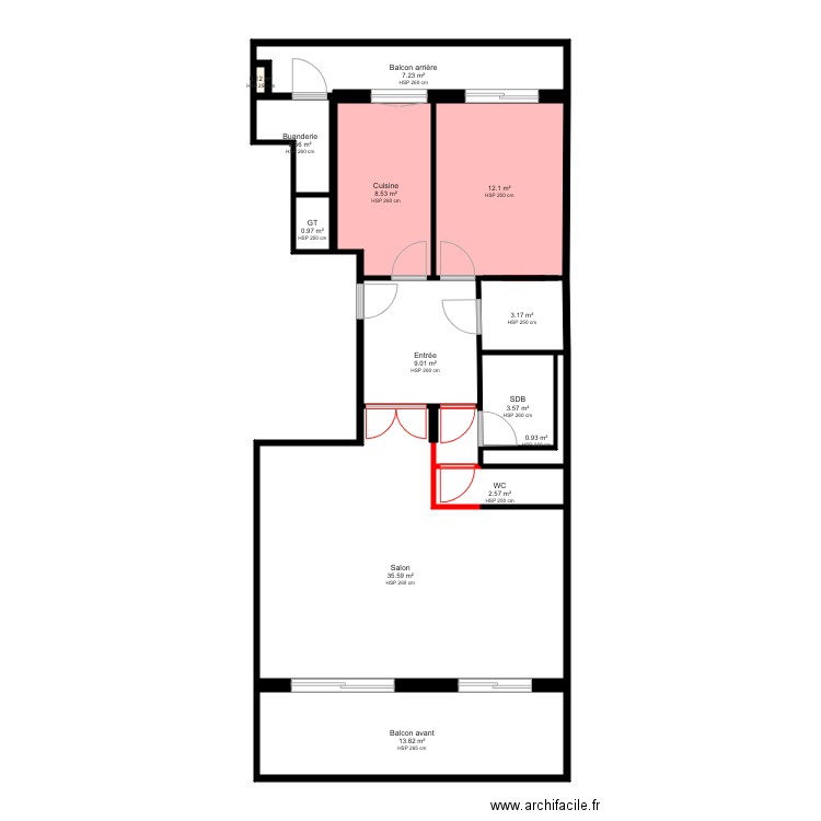 2 Plan de repérage des démolitions. Plan de 0 pièce et 0 m2