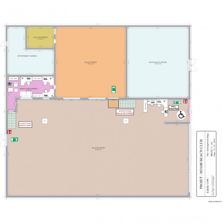 PROJECTION ETAGE. Plan de 0 pièce et 0 m2