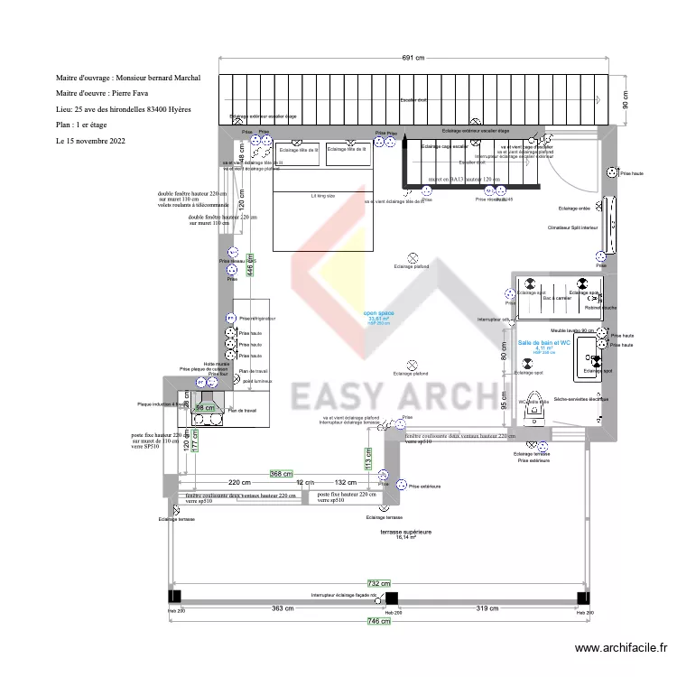 Plan Marchal 1 er etage. Plan de Plan Marchal 1 er etage. Plan de