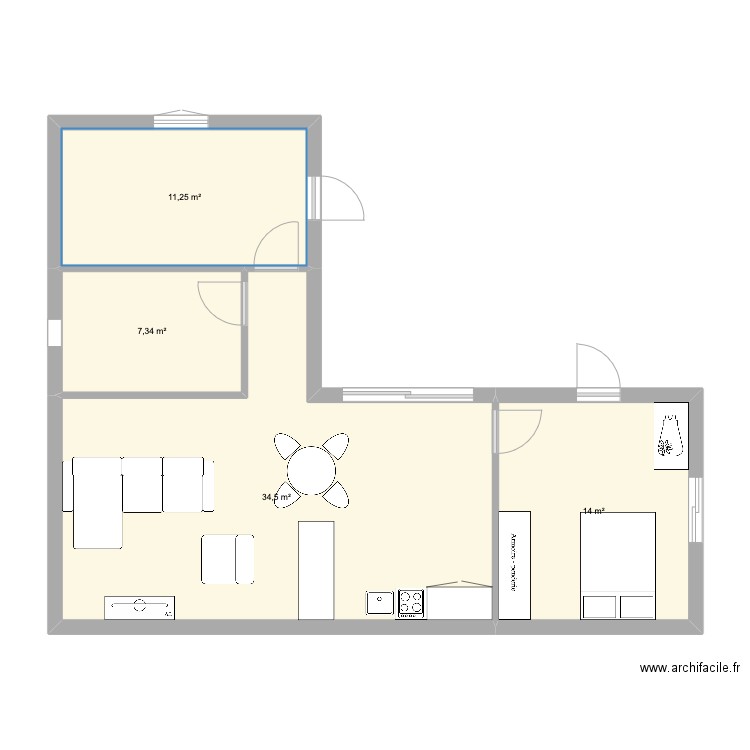 gite. Plan de 0 pièce et 0 m2