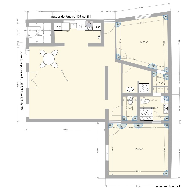 CAFOUTCHE  30 nov. Plan de 0 pièce et 0 m2