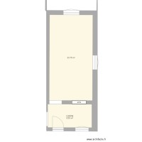 plan du studio kevin avec isolation mur