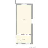 plan du studio kevin avec isolation mur