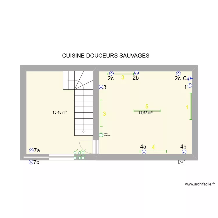 cuisine DS. Plan de 