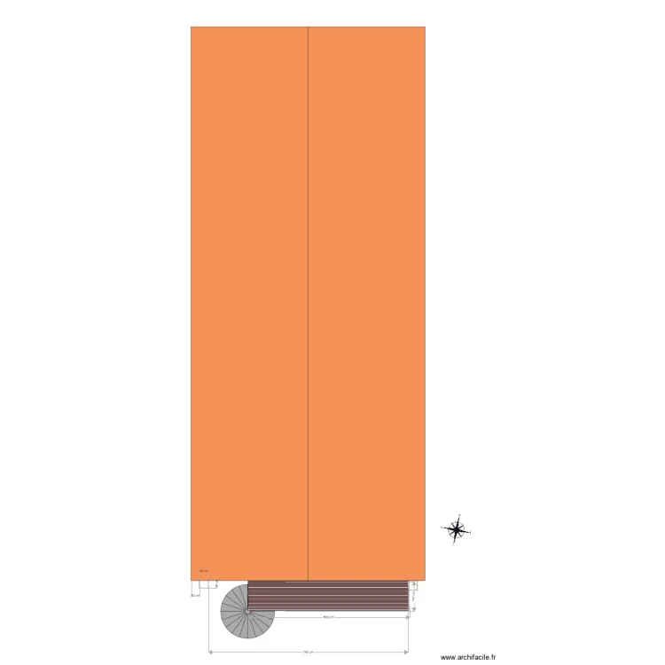 Maison vue de dessus. Plan de Maison vue de dessus. Plan de