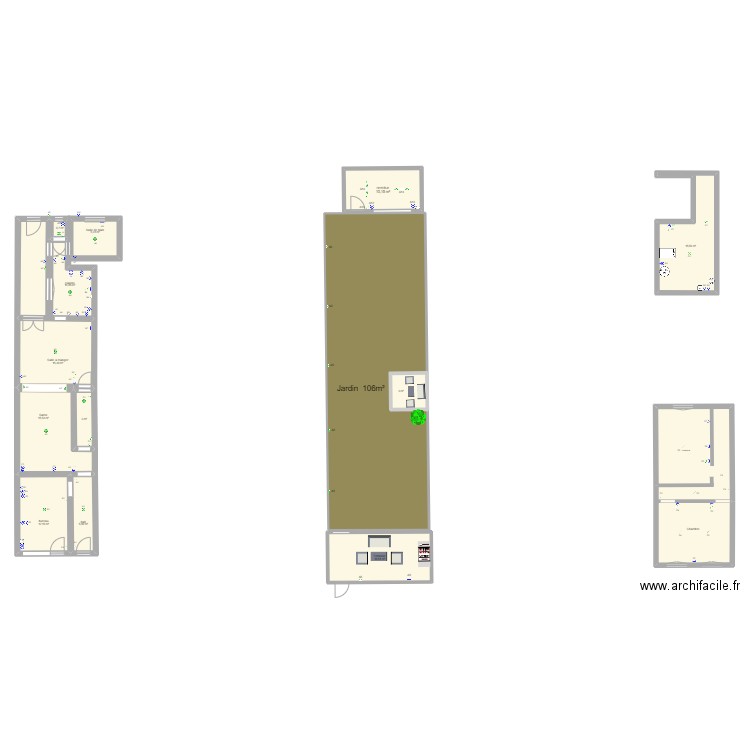 maison solvay. Plan de 14 pièces et 263 m2