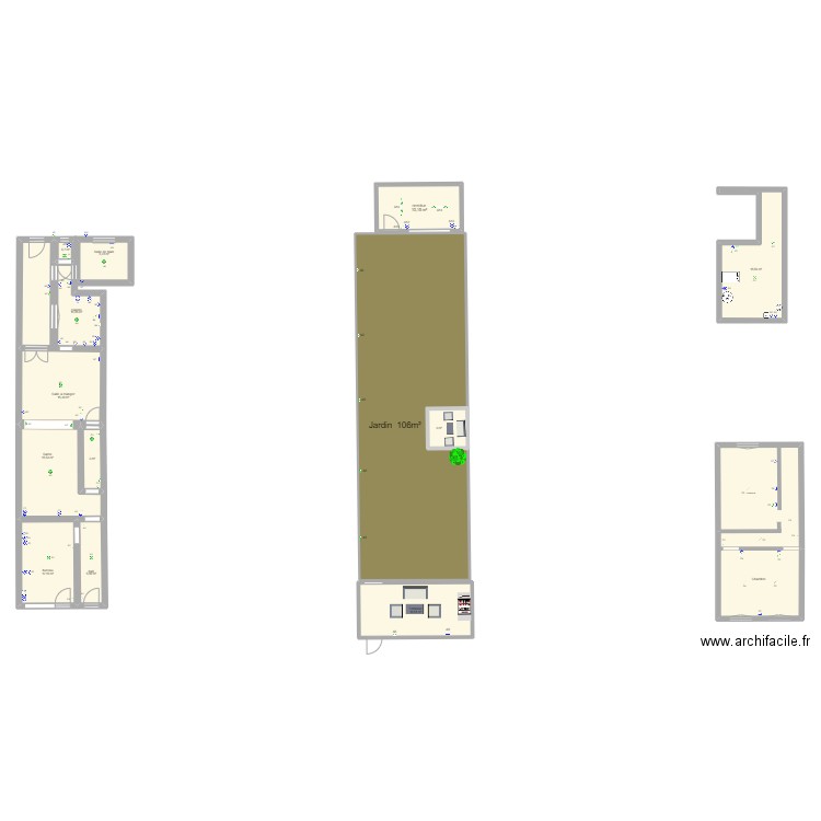 maison solvay. Plan de 8 pièces et 78 m2