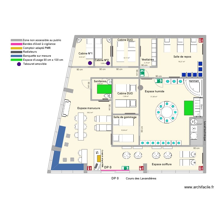 KECHNAYA D'ORIENT apr&egrave;s travaux. Plan de 0 pièce et 0 m2