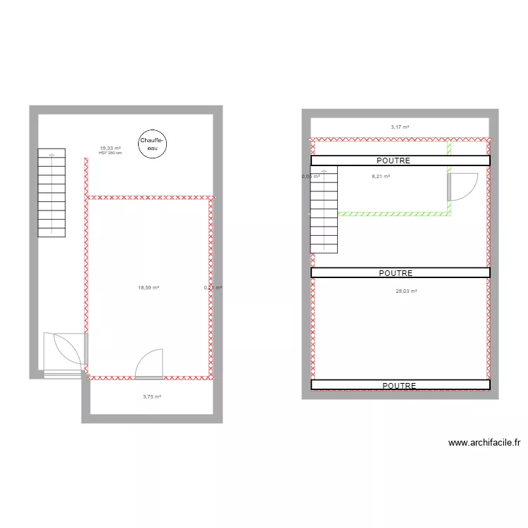 escape 2 AVEC CLOISON. Plan de escape 2 AVEC CLOISON. Plan de