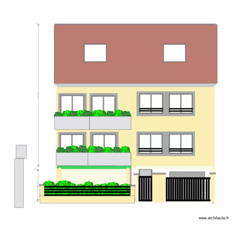 FAC Sans box. Plan de 