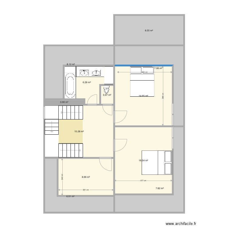 Raquette 2er V1. Plan de 0 pièce et 0 m2