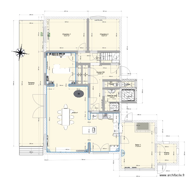 MAISON 1. Plan de 0 pièce et 0 m2