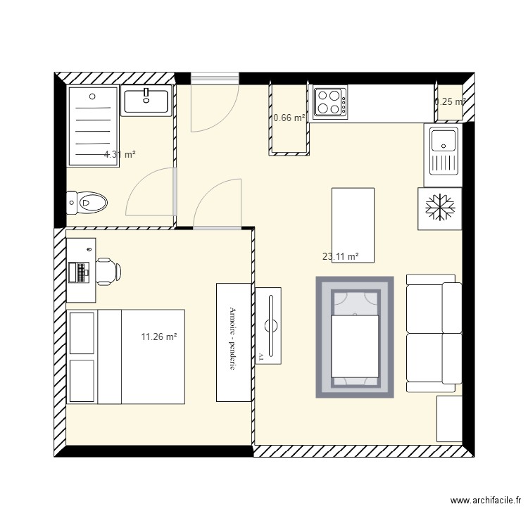 Appartement DELETTRE. Plan de 0 pièce et 0 m2