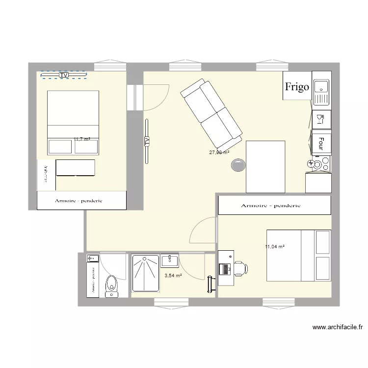 appart 1. Plan de appart 1. Plan de