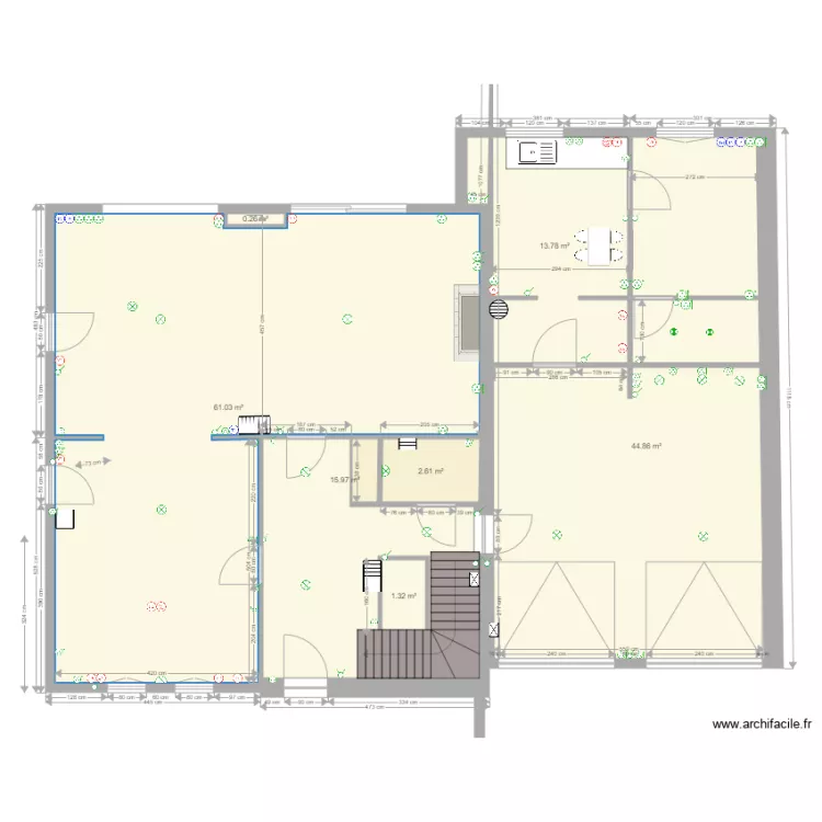 Plan1 elec lumieres bas. Plan de Plan1 elec lumieres bas. Plan de