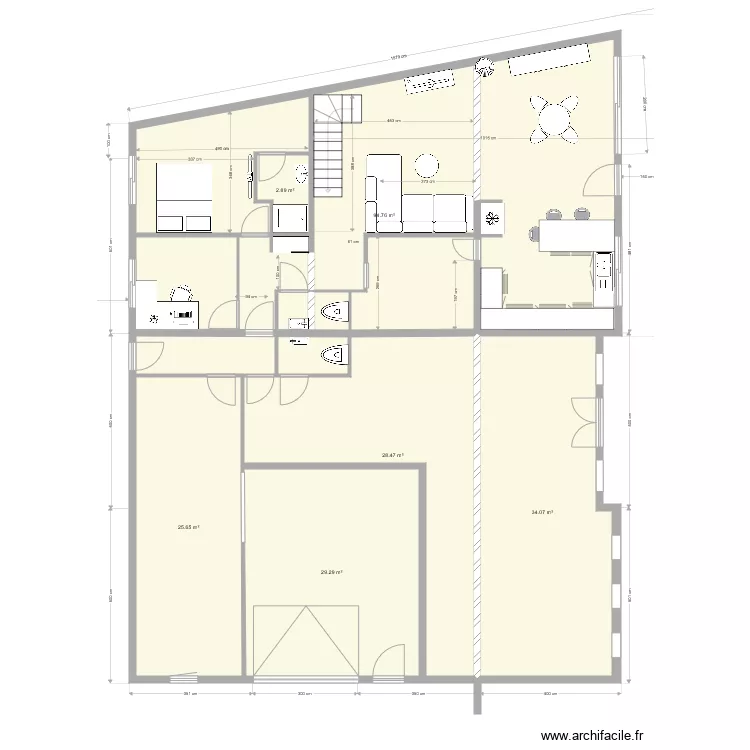MAISON La Chapelle Chauss&eacute;e 6. Plan de 