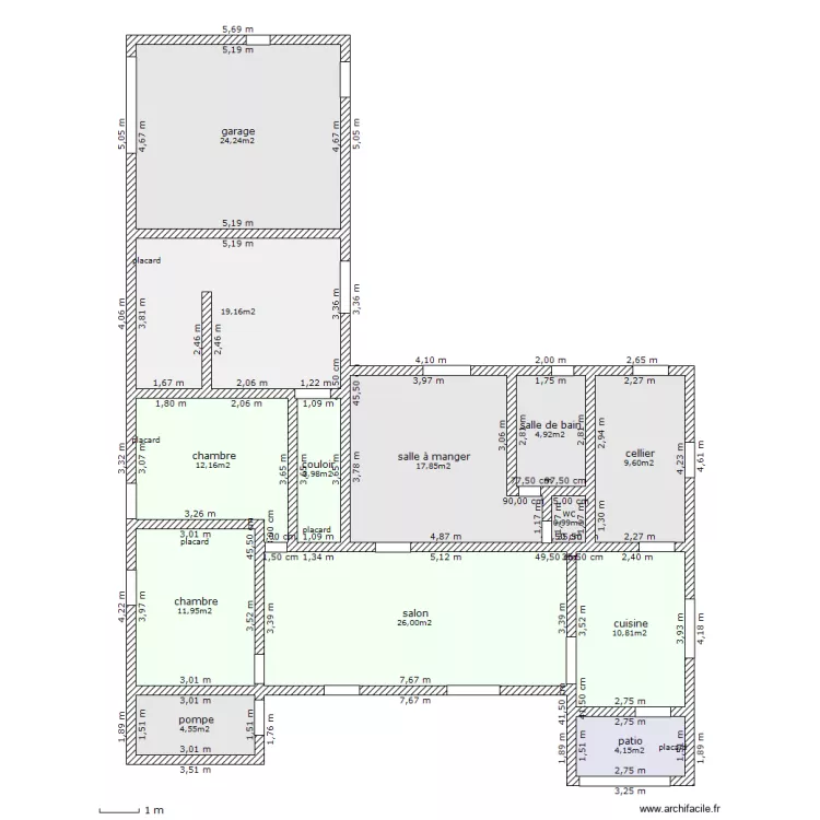 belin maison. Plan de 