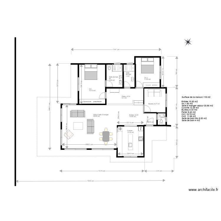 Maison paula Pt 2 B. Plan de 0 pièce et 0 m2