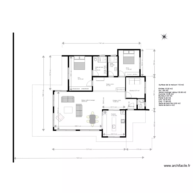 Maison paula Pt 2 B. Plan de 
