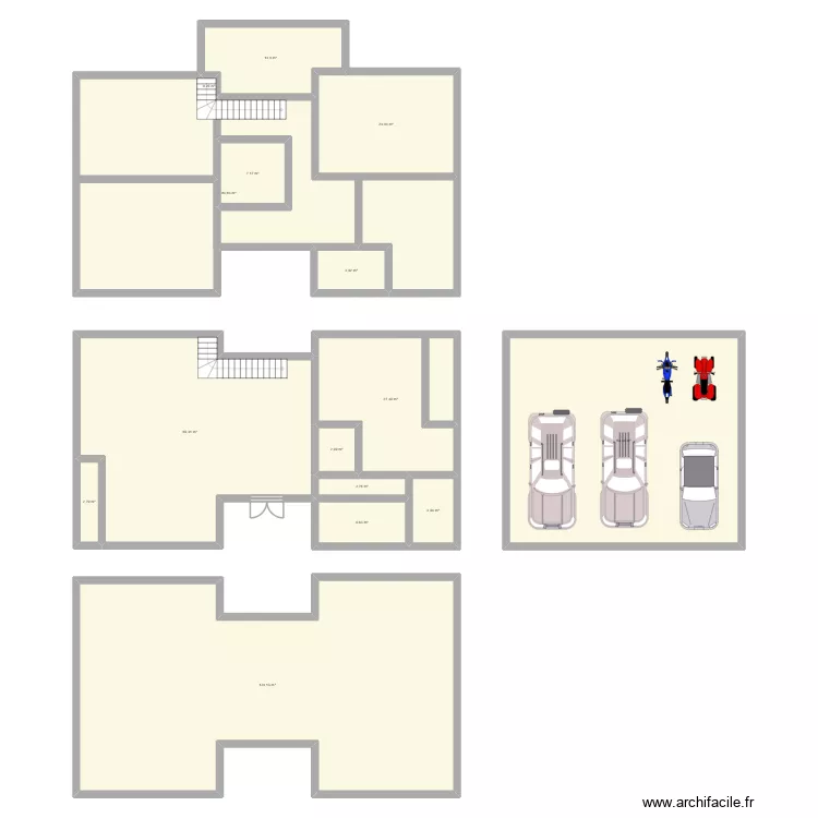 MAISON. Plan de 15 Pièces et 460 m²