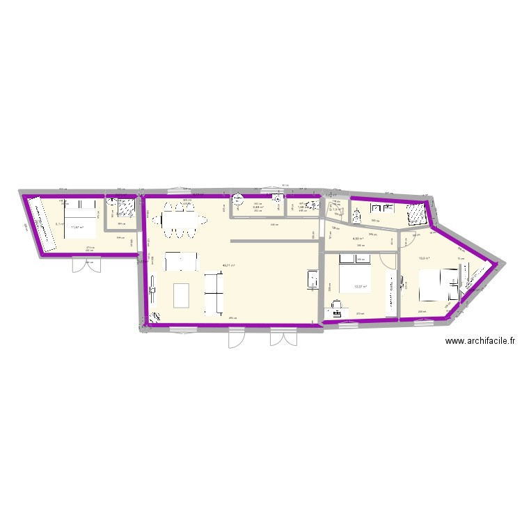 maillaude. Plan de 0 pièce et 0 m2