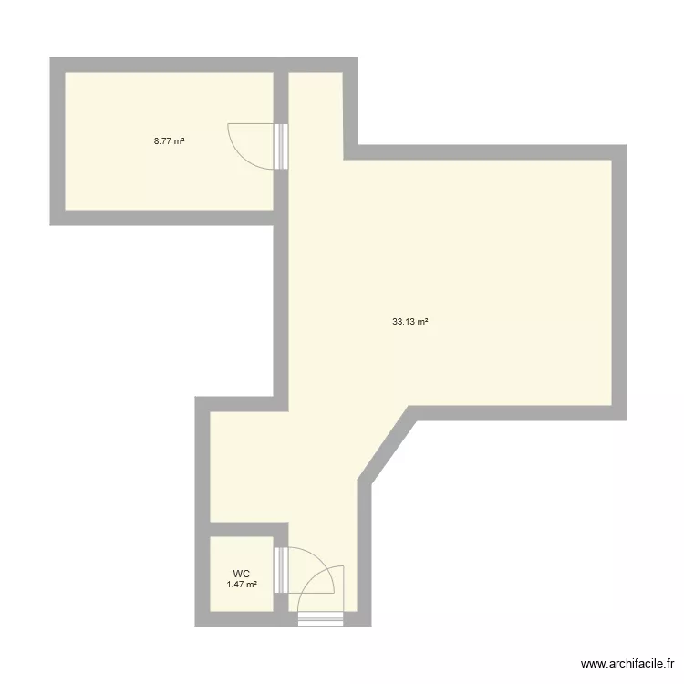 Appart Tassin. Plan de 