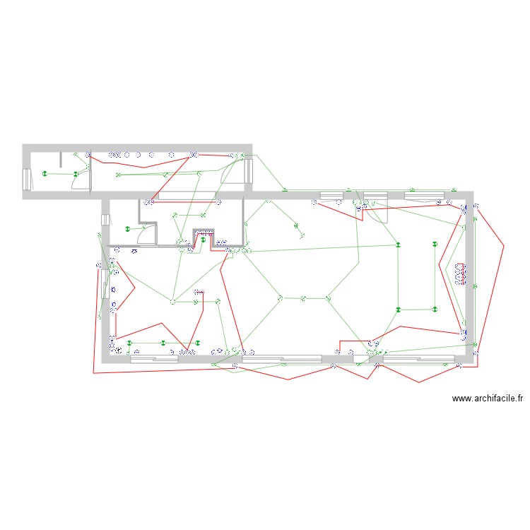 Notre maison RDC . Plan de 0 pièce et 0 m2