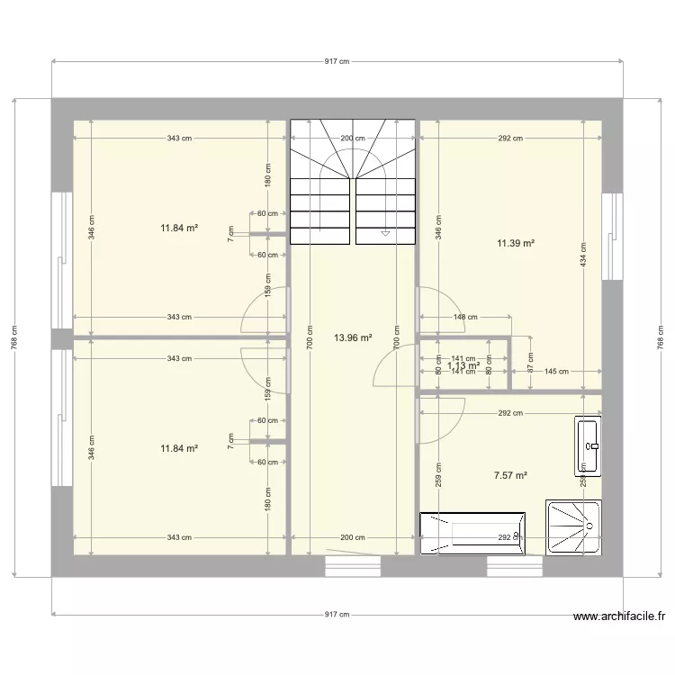 touques etage. Plan de 