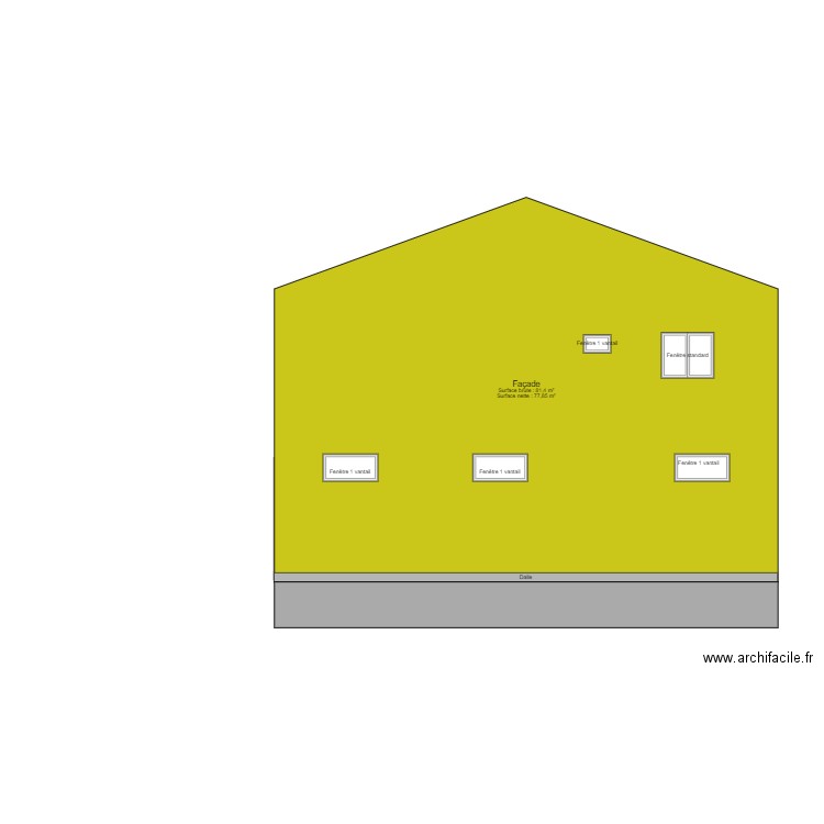 SALLE DES FËTES PIGNON GAUCHE COULEUR. Plan de 0 pièce et 0 m2