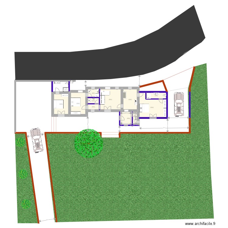 CADAVAIS projet extérieurs. Plan de 0 pièce et 0 m2