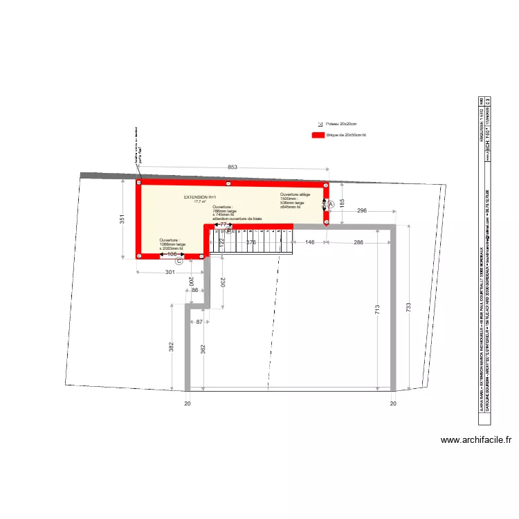 PLAN EXE MACON AJANA R+1. Plan de 