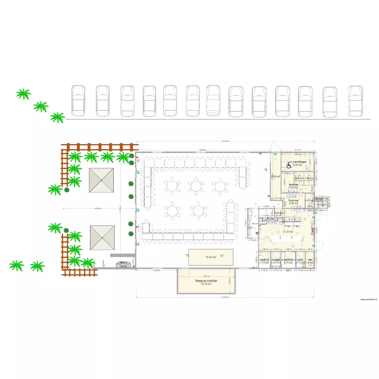  CUISINE SALLE BOURGEOIS. Plan de 