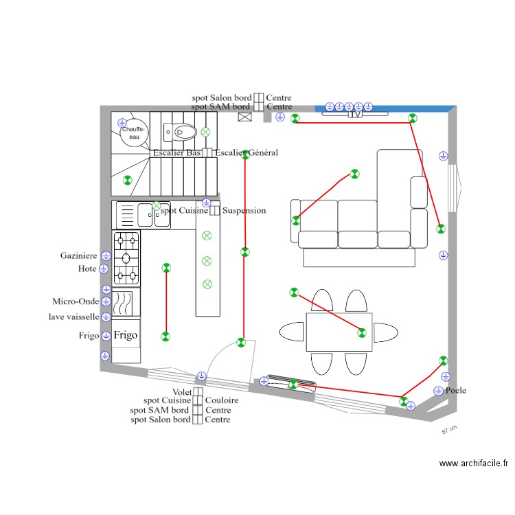 RDC. Plan de 0 pièce et 0 m2