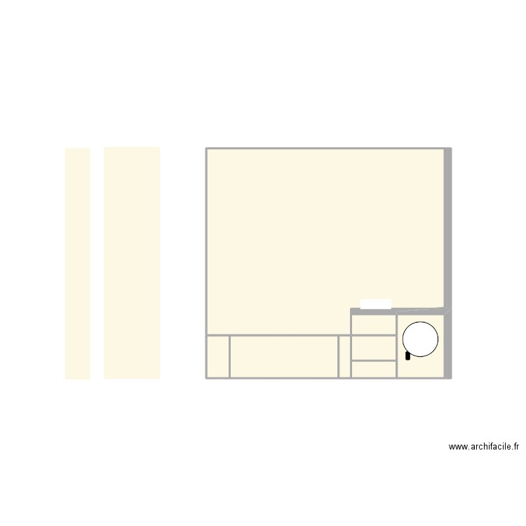 carrelages sdb. Plan de 8 pièces et 9 m2