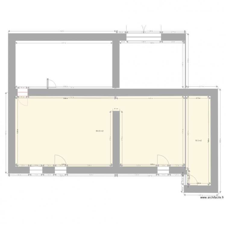 Plateau etage. Plan de 0 pièce et 0 m2