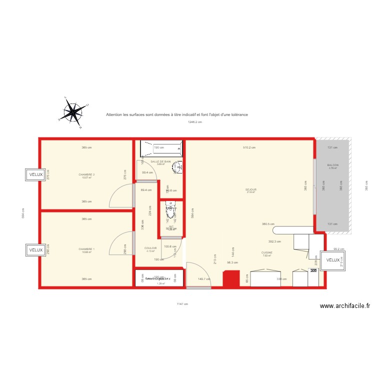 BI 5145 côté. Plan de 0 pièce et 0 m2