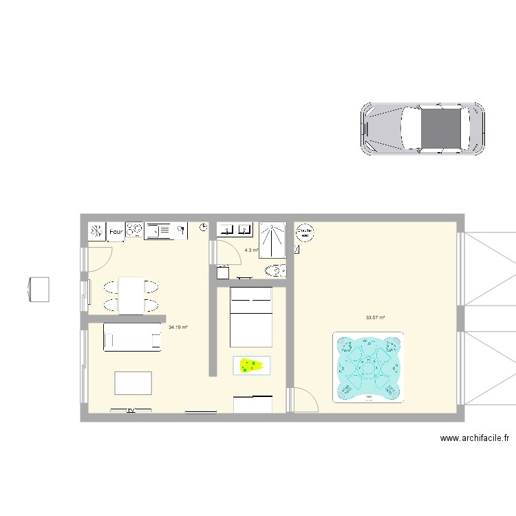 gite garage . Plan de 0 pièce et 0 m2